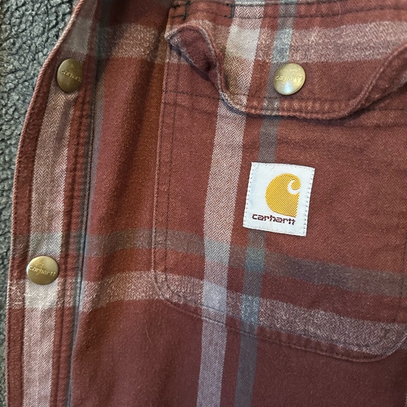 Carhartt Sherpa-Lined Flannel Shirt - Picture 2 of 4